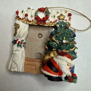 Vintage Resin Santa Christmas Picture Frame‎
